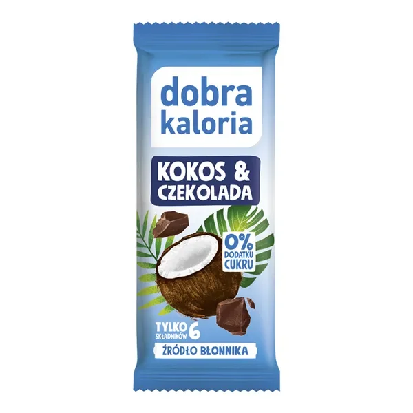 Baton kokos i czekolada 33g [Dobra Kaloria] - dobra kaloria