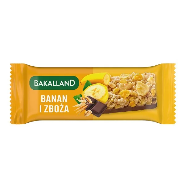 Baton zbożowy banan i zboża 40g [Bakalland] - Bakalland