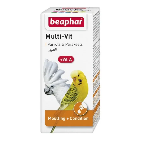 Beaphar Multi-Vit Parrots preparat witaminowy dla papug 20ml - Beaphar
