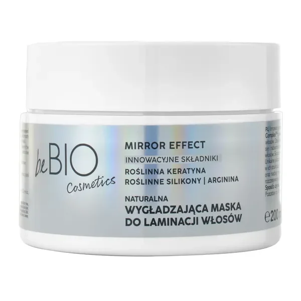 BeBio Baby Hair Complex naturalna wygładzająca maska do laminacji włosów Mirror Effect 200ml [beBIO] - beBIO