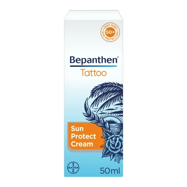 Bepanthen Tattoo krem przeciwsłoneczny SPF 50+ 50ml - Bepanthen