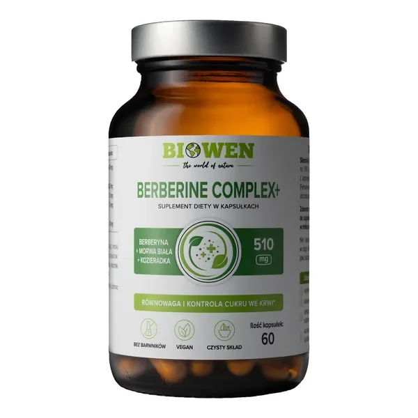 Berberine Complex+ 450 mg 60 kapsułek [Biowen] - Biowen