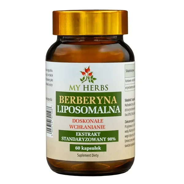 Berberyna Liposomalna 215,6 mg 60 kapsułek [My Herbs] - My Herbs