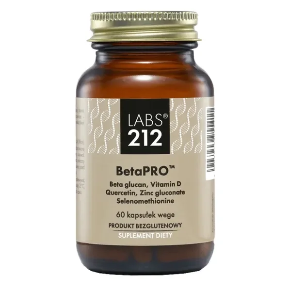 Beta-glukan 250mg + Witamina D3 50µg + Cynk 10mg + Selen 25µg + Kwercetyna 80mg 60 kapsułek [LABS212] - LABS212