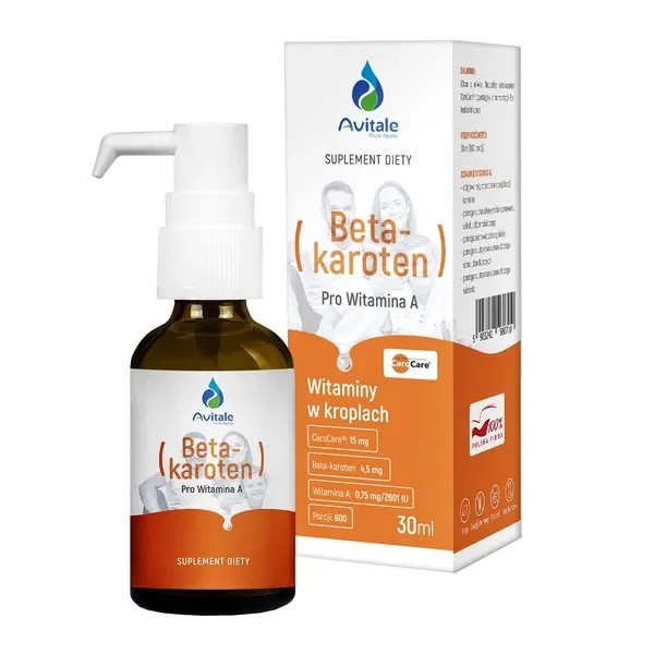 Beta-karoten 4,5 mg 30 ml [Avitale] - Avitale