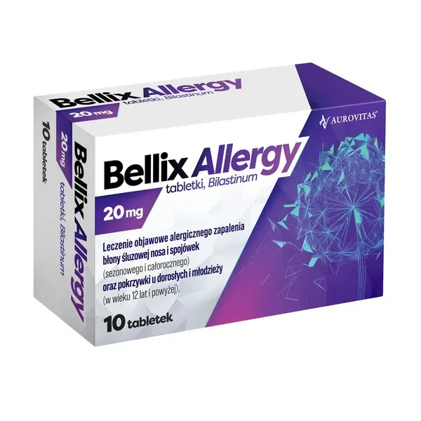 Bilastyna 20 mg 10 tabletek [Bellix Allergy] - AUROVITAS PHARMA