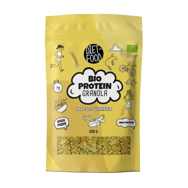 Bio Granola Proteinowa Daktyle z Kurkumą 200g [Diet-Food] - Diet-Food