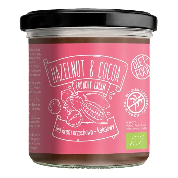 Bio Krem Orzechowo Kakaowy Crunchy 300g [Diet-Food] - Diet-Food