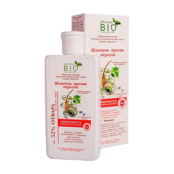 Bio szampon przeciwłupieżowy na bazie wyciągu z łopianu 200ml [Pharma Bio Laboratory] - Pharma Bio Laboratory