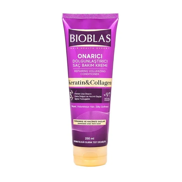 Bioblas Collagen&Keratin odżywka do włosów cienkich i wiotkich 250ml - Bioblas