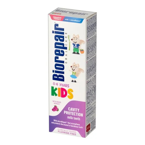 BioRepair Kids pasta do zębów dla dzieci 0-6 lat winogronowa 50ml [Biorepair] - Biorepair