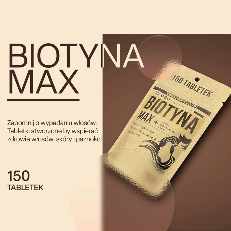 Biotyna - 150 tabletek (5000 µg - 1 tab) - MED-LEK LAB