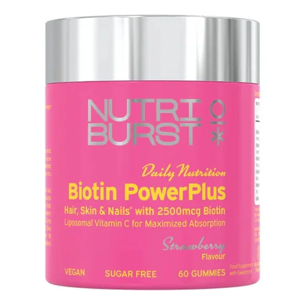 Biotyna 2500 µg 60 żelek [Nutriburst] - Nutriburst