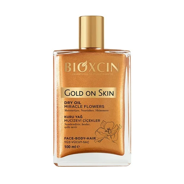 Bioxcin Gold On Skin suchy olejek do skóry, twarzy, włosów 100 ml - Bioxcin