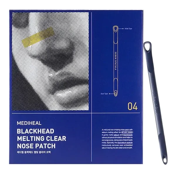 Blackhead Melting Clear Nose Patch zestaw do oczyszczania porów 4x3ml+4x3ml [Mediheal] - Mediheal