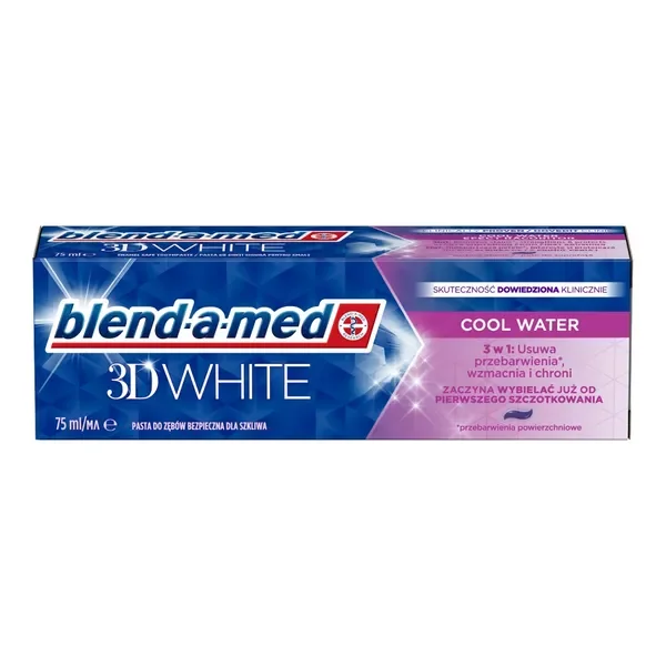 Blend-a-med 3D White Cool Water pasta do zębów 75 ml - Blend-a-med