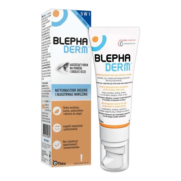 Blephaderm łagodzący krem na powieki i okolice oczu 40ml [Blepha] - Blepha