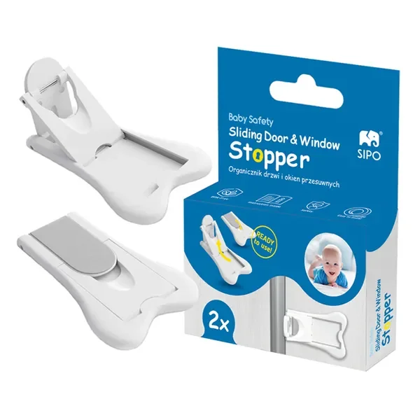 Blokada do szaf i drzwi przesuwnych 2 szt. [Sipo] - Sipo