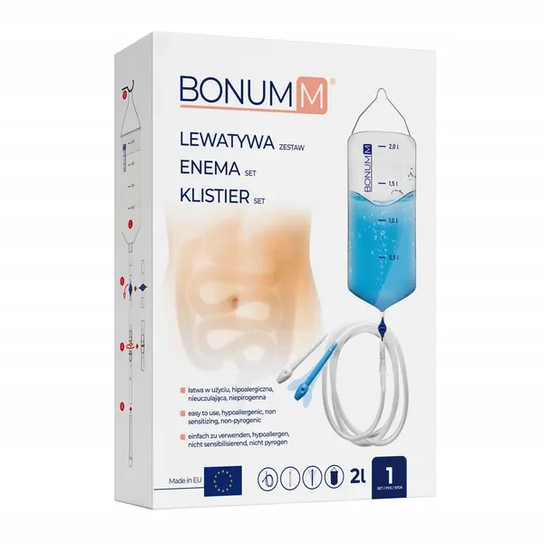 Bonumm Lewatywa kompletny zestaw akcesoriów do lewatywy 1 szt [MEDICAL SOLUTIONS 24] - MEDICAL SOLUTIONS 24