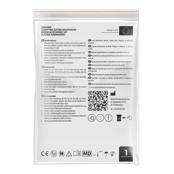 Bonumm Lewatywa zestaw akcesoriów 1 szt [MEDICAL SOLUTIONS 24] - MEDICAL SOLUTIONS 24