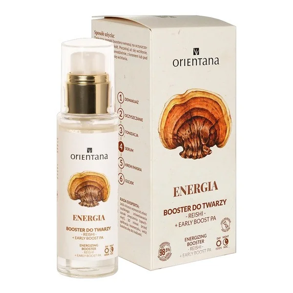 Booster energetyzujący na dzień Reishi i Czerwona Alga 30ml [Orientana] - Orientana