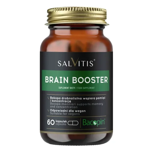 Brain Booster Kompleks na pamięć 60 kapsułek [Salvitis] - Salvitis