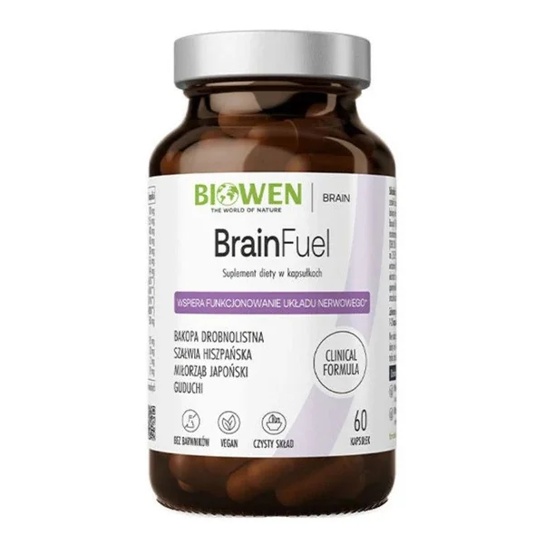 BrainFuel Kompleks na pamięć i koncentrację 60 kapsułek [Biowen] - Biowen