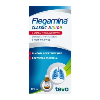 Bromheksyna 2 mg/5 ml syrop 120 ml [TEVA PHARMACEUTICALS] - TEVA PHARMACEUTICALS