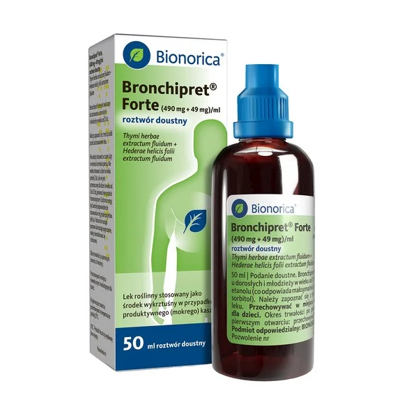 Bronchipret Forte Tymianek + Bluszcz 490mg + 49mg/ml 50ml [Bronchipret] - Bronchipret