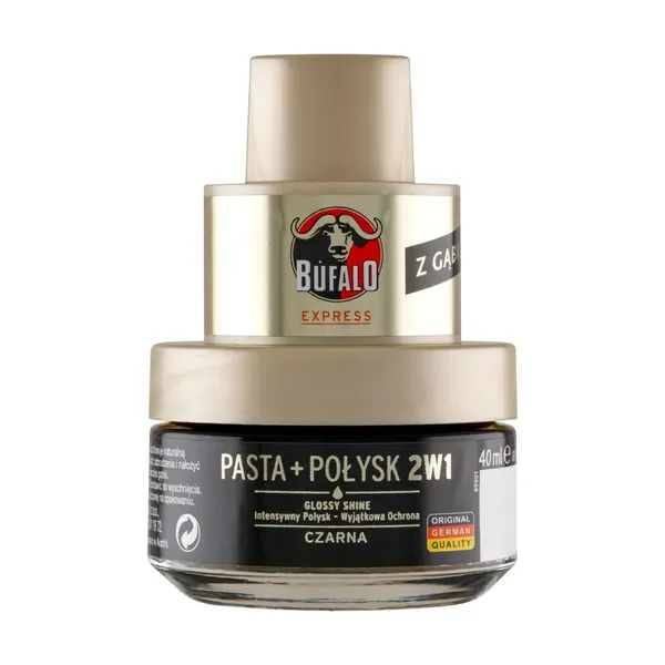 Bufalo pasta połysk 2w1 czarna 40ml - Bufalo