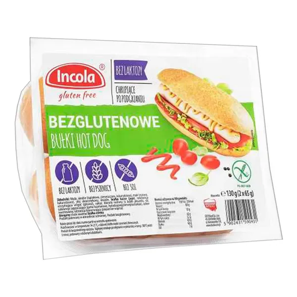 Bułki Hot-Dog bezglutenowe 130g [Incola] - Incola