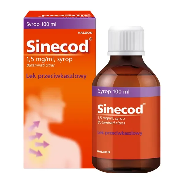 Butamirat 1,5 mg/ml syrop 100 ml [Sinecod] - Sinecod