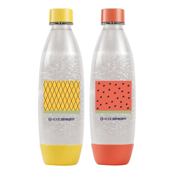 Butelka Fuse WaterPomelo 1L żółta + pomarańczowa 2 szt. [SodaStream] - SodaStream