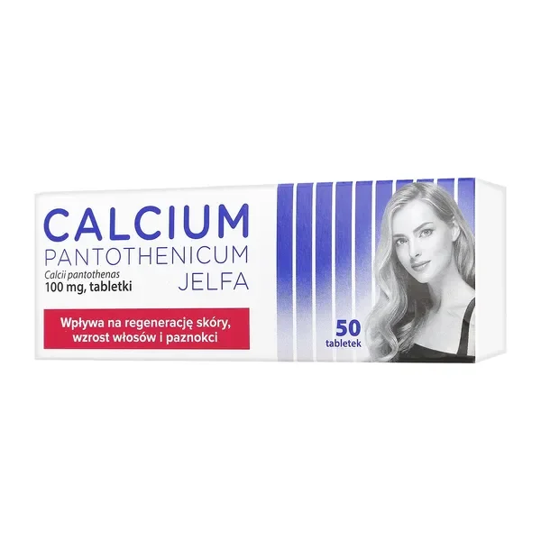 Calcium pantothenicum 100 mg 50 tabletek [Jelfa] - Bausch Health Poland