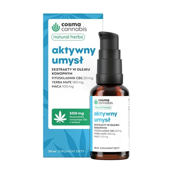 Cannabis Natural Herbs Aktywny Umysł krople 30ml [Natural Herbs] - Natural Herbs