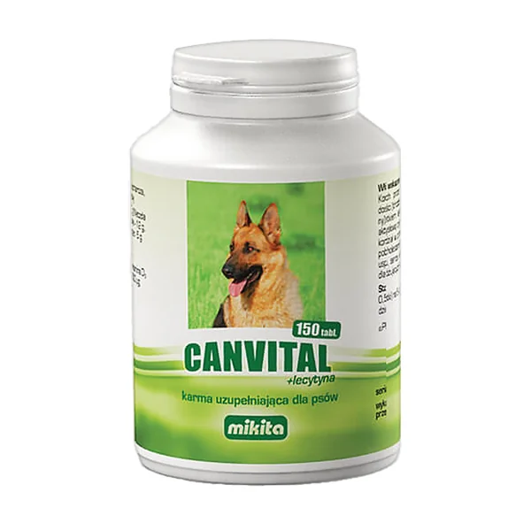 Canvital + lecytyna karma uzupełniająca dla psów 150 tabletek [Mikita] - Mikita