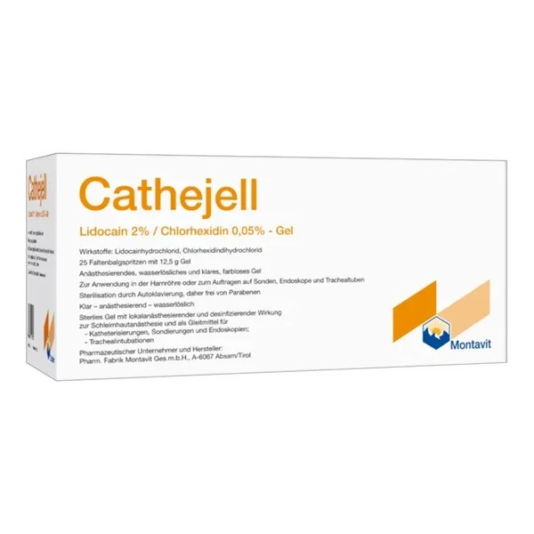 Cathejell żel do cewnikowania z lidokainą 12,5g x 25 aplikatorów [Cathejell] - Cathejell