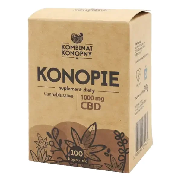 CBD 10 mg 100 kapsułek [Kombinat Konopny] - Kombinat Konopny