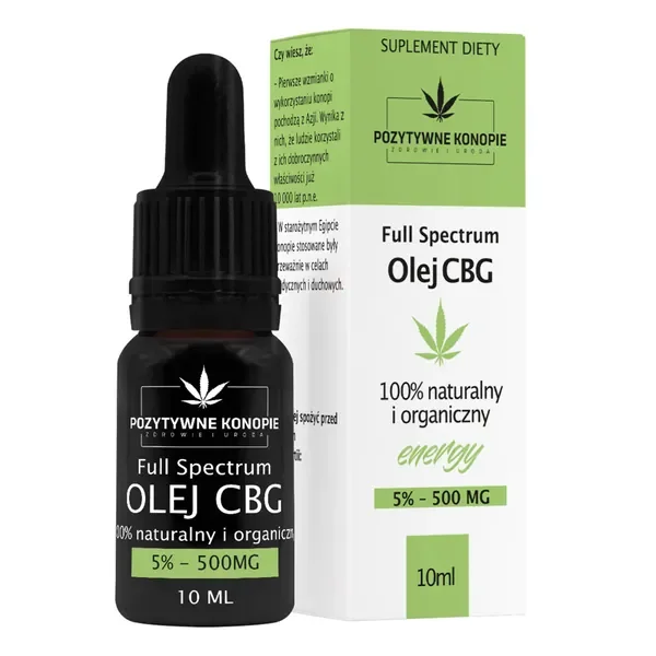 CBG 5% Olejek konopny 10ml [Pozytywne konopie] - Pozytywne konopie