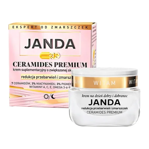 Ceramides Premium krem redukujący przebarwienia i zmarszczki 50ml [Janda] - Janda