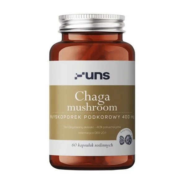 Chaga Mushroom 400 mg 60 kapsułek [Uns] - Uns
