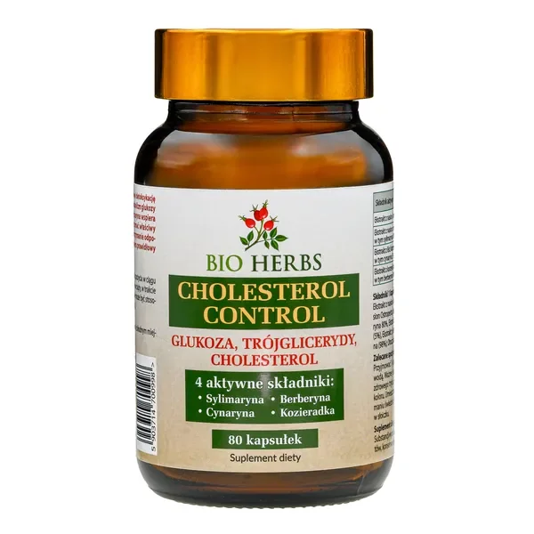 Cholesterol Control 80 kapsułek [Bio Herbs] - Bio Herbs