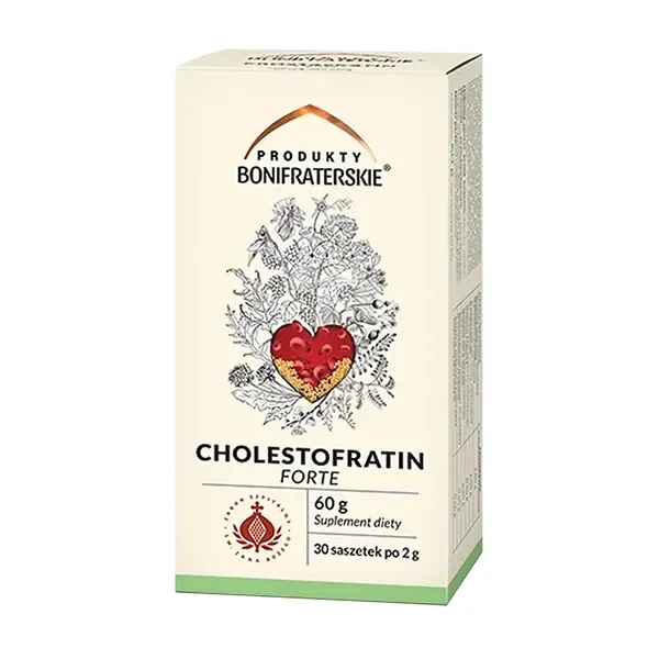 Cholestofratin Forte mieszanka ziołowa 30 saszetek [Produkty Bonifraterskie] - Produkty Bonifraterskie