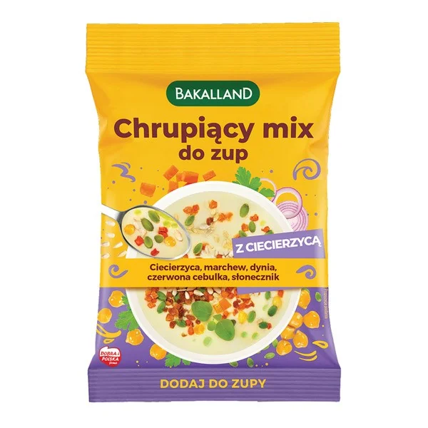 Chrupiący mix do zup z ciecierzycą 75g [Bakalland] - Bakalland