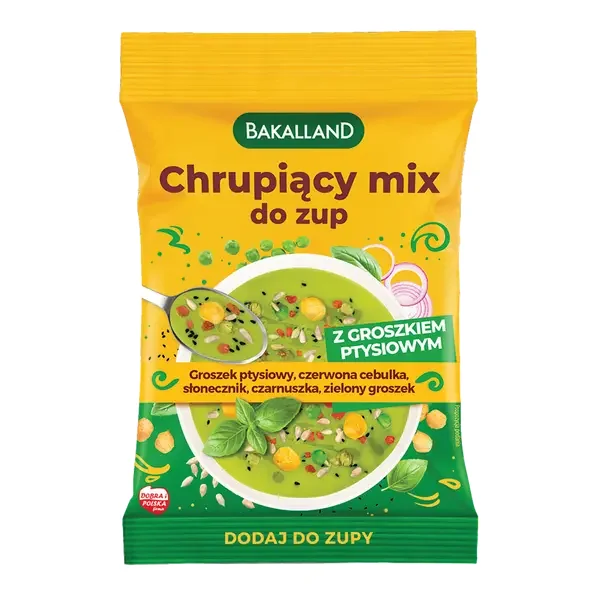 Chrupiący mix do zup z groszkiem ptysiowym 75g [Bakalland] - Bakalland