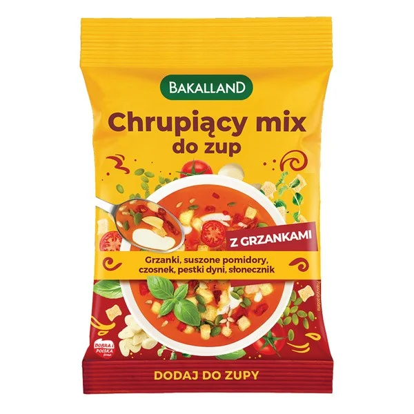 Chrupiący mix do zup z grzankami 75g [Bakalland] - Bakalland