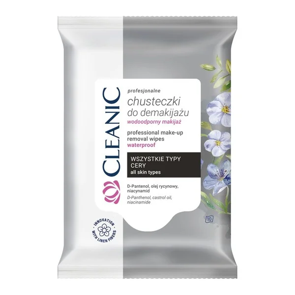 Chusteczki do demakijażu profesjonalne 10 szt. [Cleanic] - Cleanic