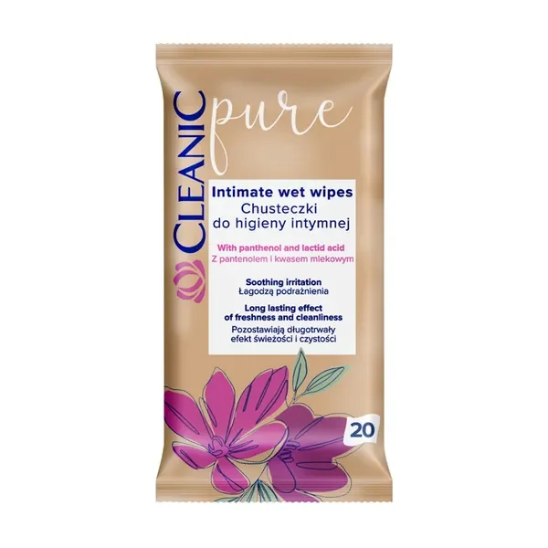 Chusteczki do higieny intymnej 20 szt. [Cleanic Pure] - Cleanic