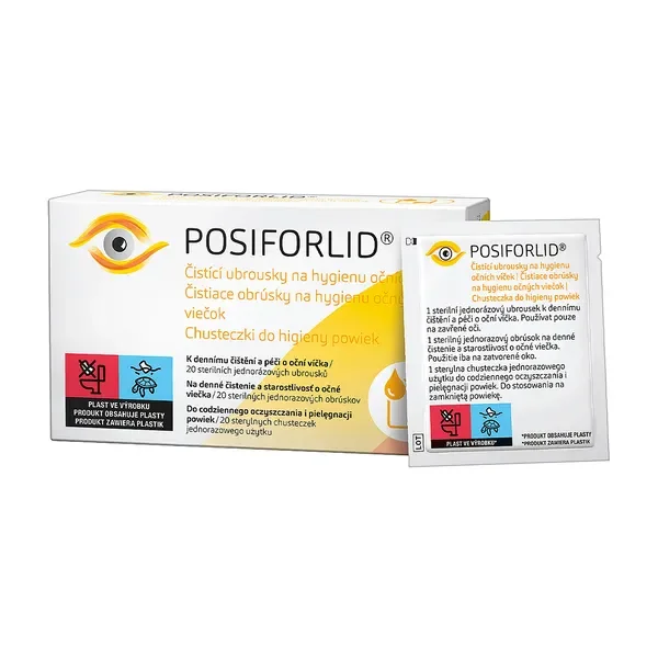 Chusteczki do higieny powiek 20 szt. [Posiforlid] - Posiforlid