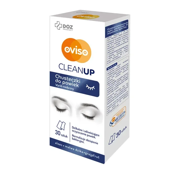 Chusteczki do powiek CleanUp 30 szt. [Oviso] - Oviso